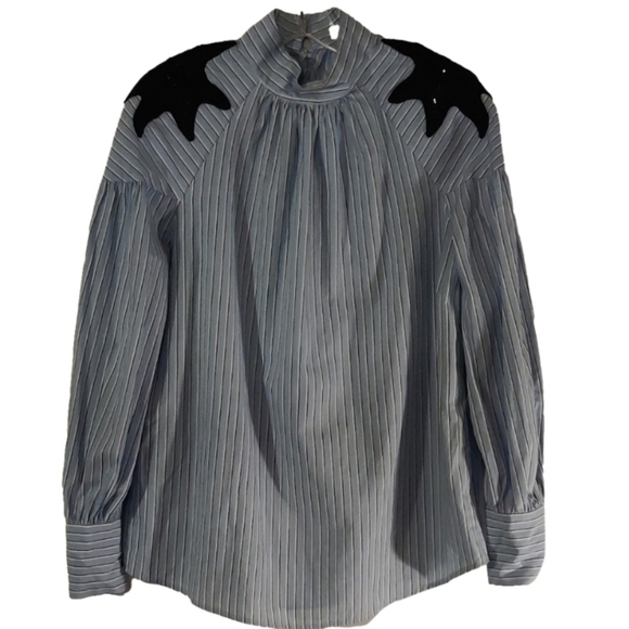 Tela Tops - Tela Women's Shirt with Accented Shoulders Size 40 (Large